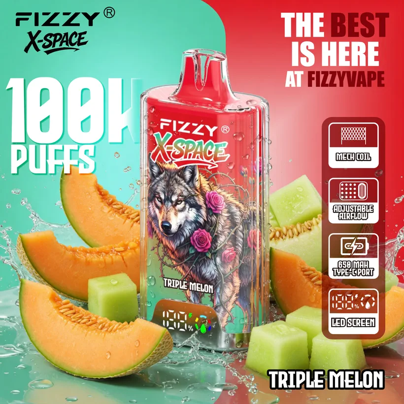 Fizzy 100K Züge X-Space Crystal Nikotinsalz