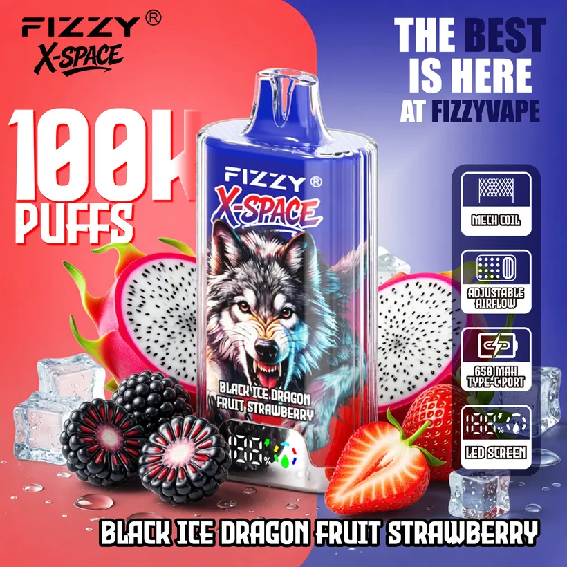 Fizzy 100K Züge X-Space Crystal Nikotinsalz