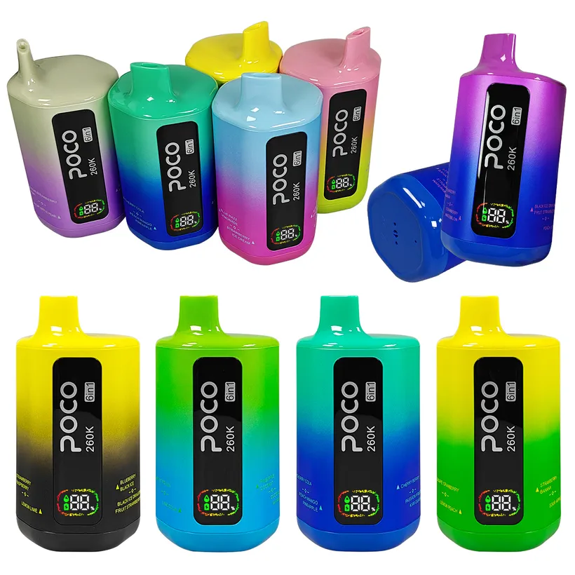 POCO 260K Züge 6 in 1 Einweg E-Zigarette Vape