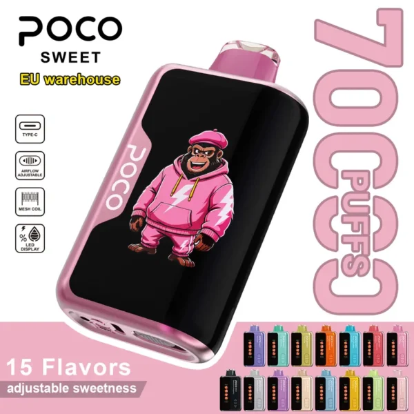 POCO 70K Züge Sweet Einweg E-Zigarette