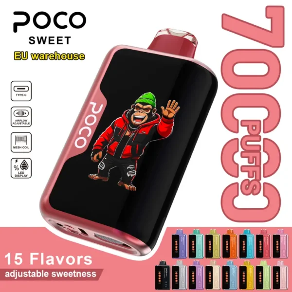 POCO 70K Züge Sweet Einweg E-Zigarette