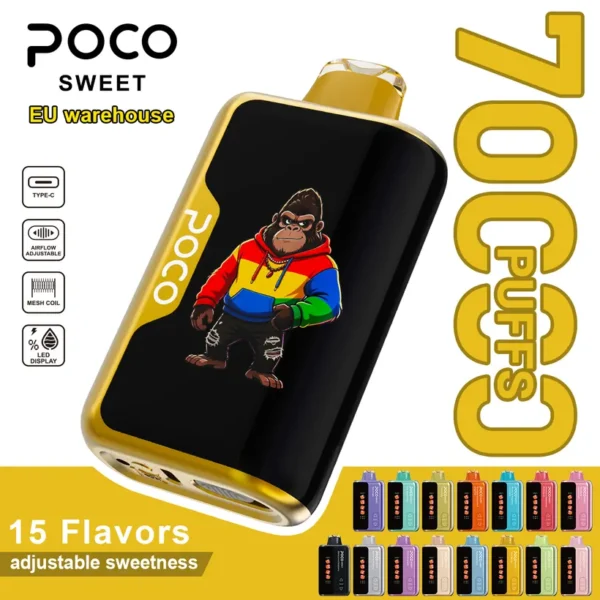 POCO 70K Züge Sweet Einweg E-Zigarette