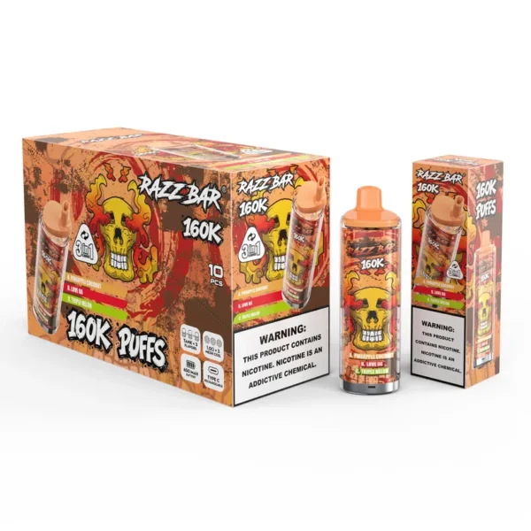 Razz Bar 160K Züge 3 in 1 Einweg E-Zigarette