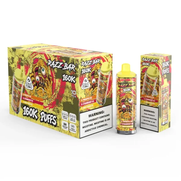 Razz Bar 160K Züge 3 in 1 Einweg E-Zigarette