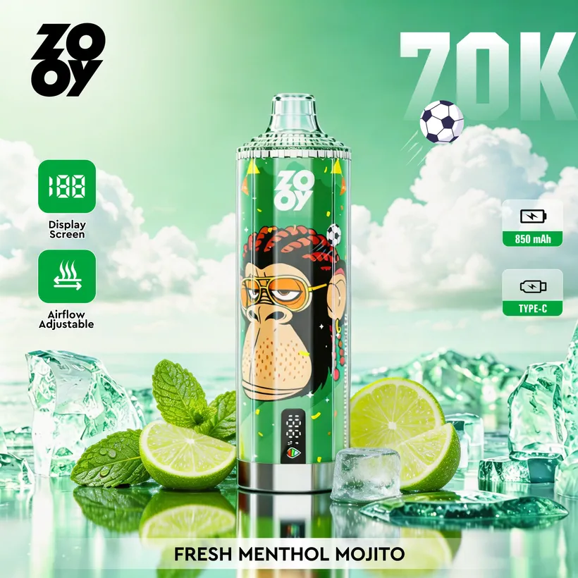 ZOOY 70K Züge 70000 Puffs Crystal Einweg E-Zigarette Vape