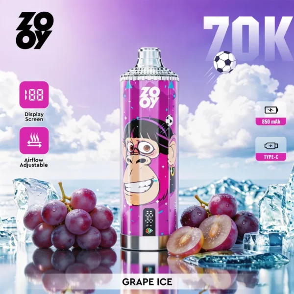 ZOOY 70K Züge 70000 Puffs Crystal Einweg E-Zigarette Vape